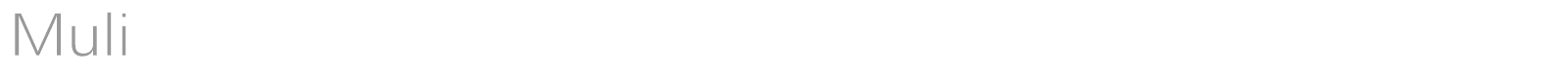 Muli font preview